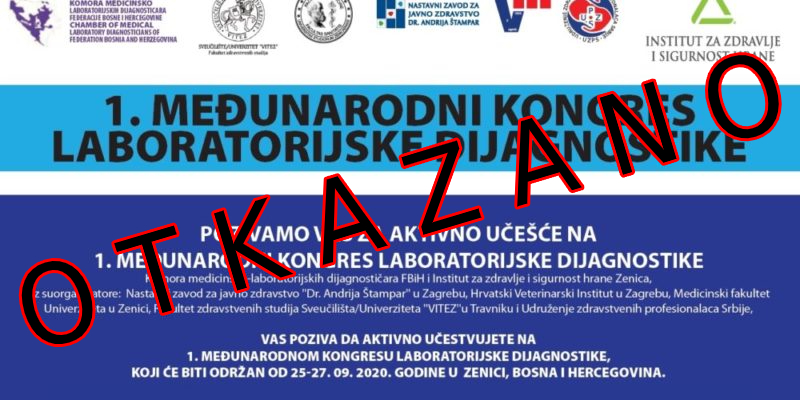 PRIJAVITE SE: prvi Međunarodni kongres laboratorijske dijagnostike, 25.-27. 09. u Zenici