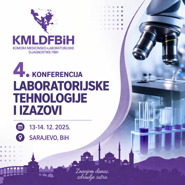 4. Konferencija “Laboratorijske tehnologije i izazovi” 13-14. 12. 2025. Sarajevo, BiH